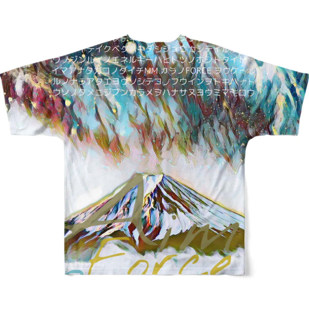 Aimurist のAimu force revolution フウジイサン All-Over Print T-Shirt :back