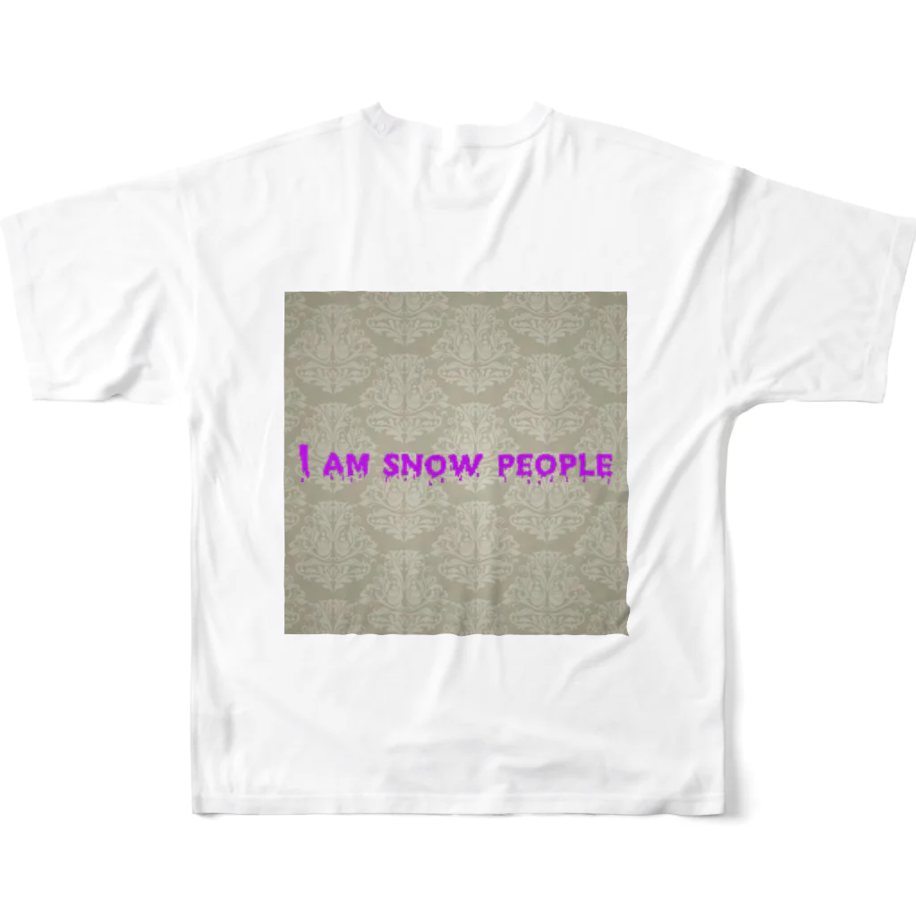 雪の人の雪の人 All-Over Print T-Shirt :back