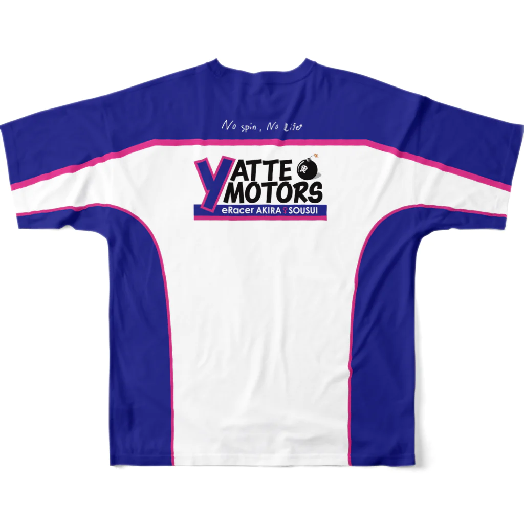 YATTE motorsの【L専用】チームTシャツ フルグラフィックTシャツの背面