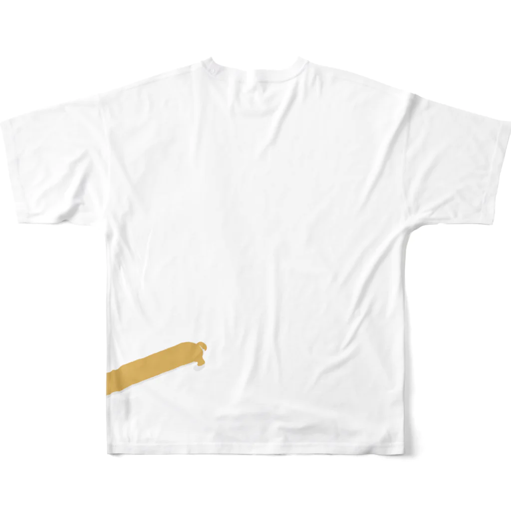 しばじるしデザインのコーーーーーーーーギー All-Over Print T-Shirt :back