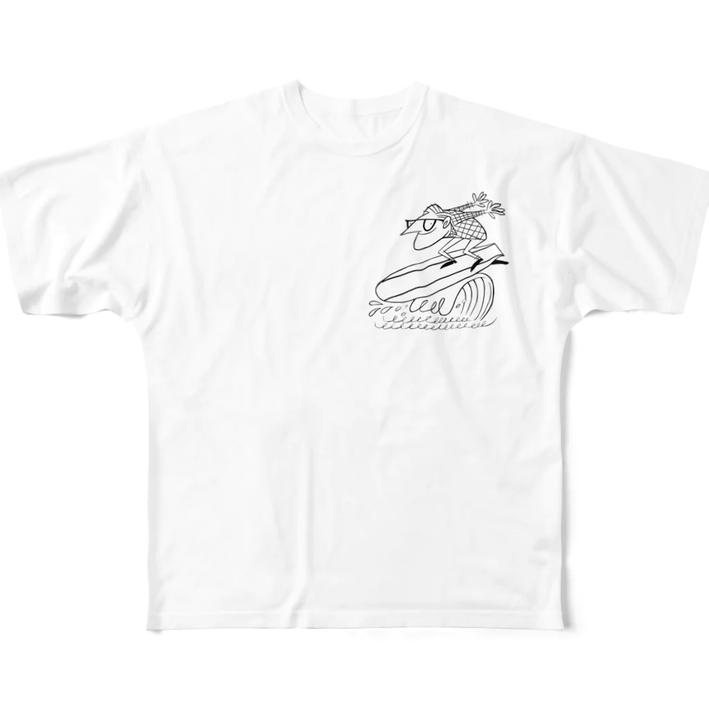 HAYATO SAKAIのサーフスタイル All-Over Print T-Shirt