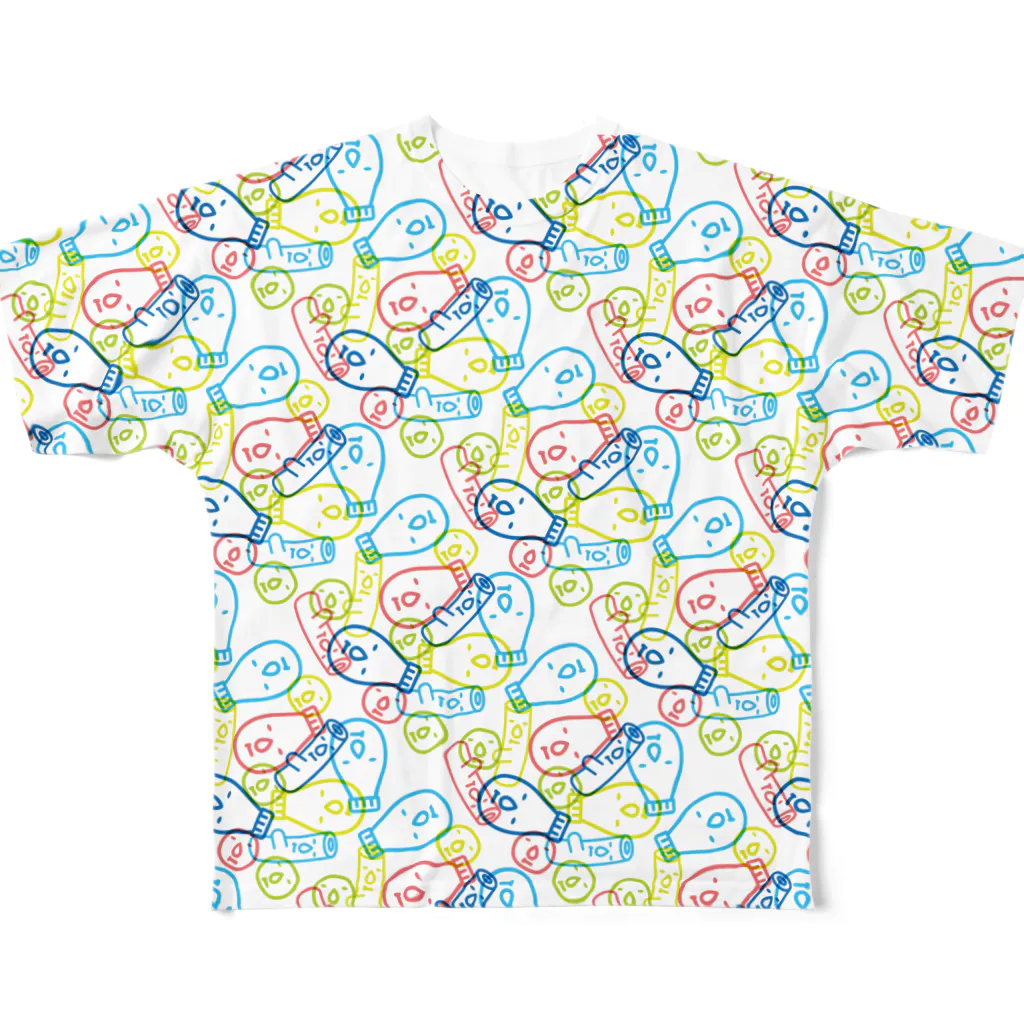 mayofriendsのマヨランダムスタンプ All-Over Print T-Shirt