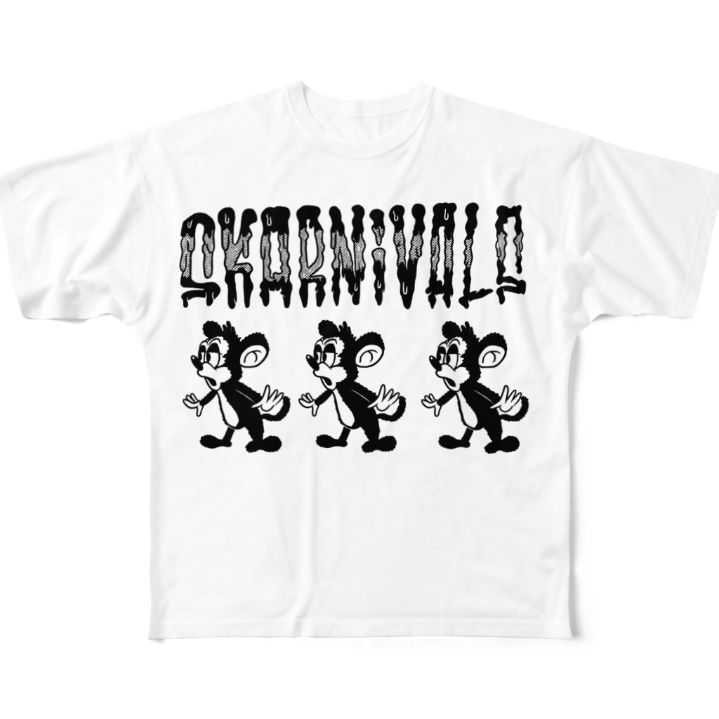 Skank The WorldのSKARNIVALS All-Over Print T-Shirt