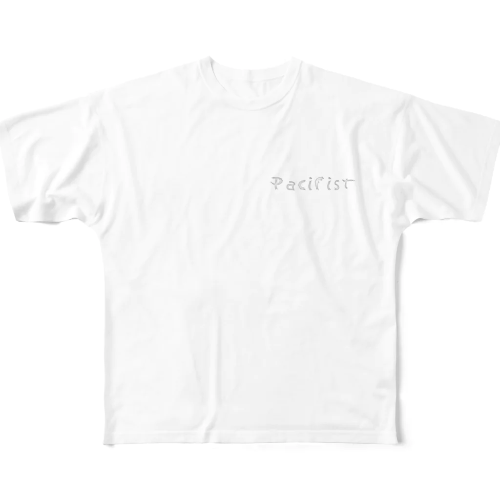 ひろし。のTシャツ屋さんのフォントシリーズ,Pacifist 01 フルグラフィックTシャツ