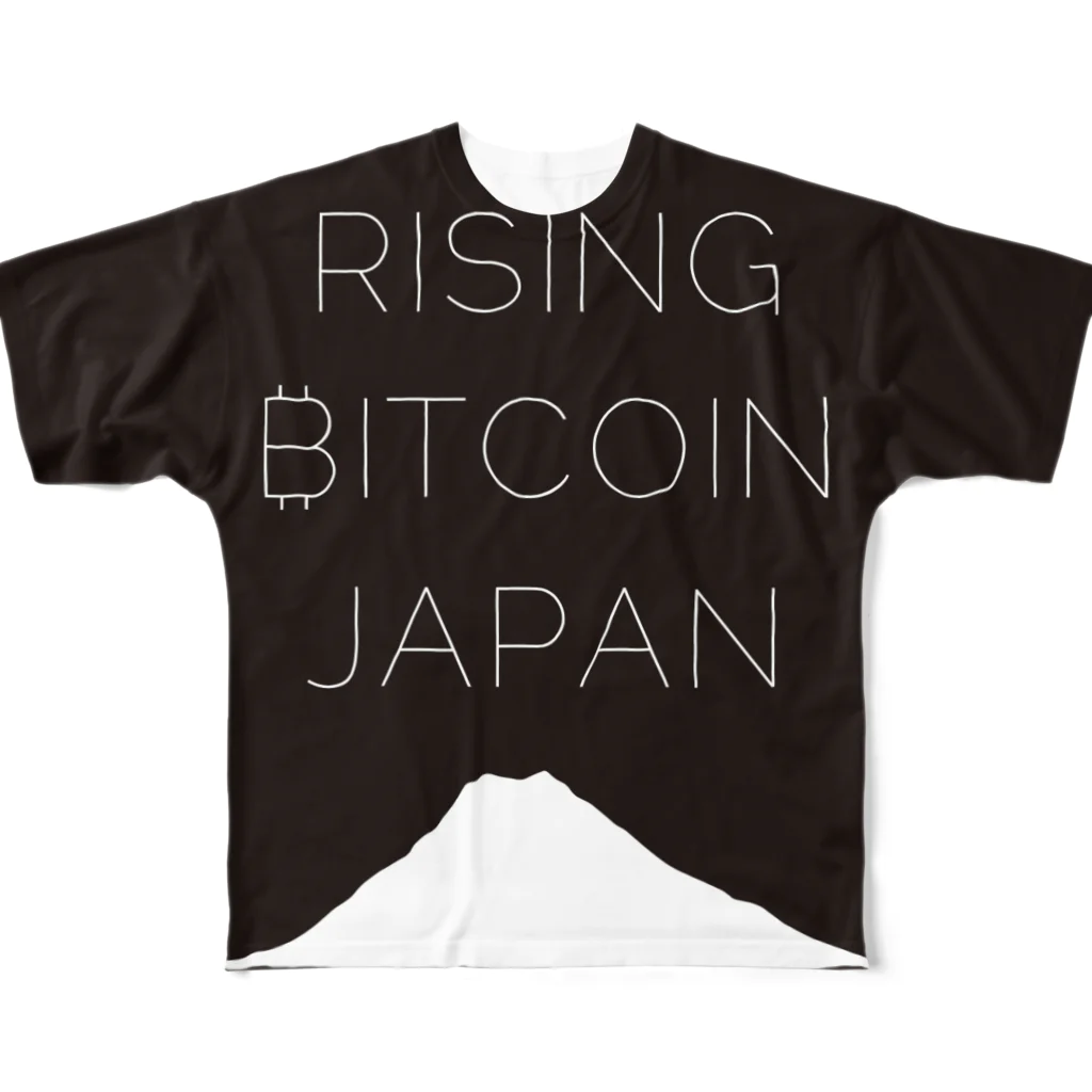 Rising Bitcoin Japan公式ショップのRising Bitcoin Japan公式グッツ フルグラフィックTシャツ