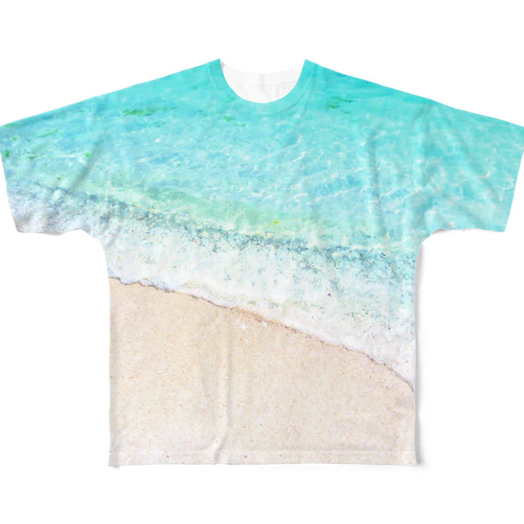 dizzyのBeachy 🌊 All-Over Print T-Shirt