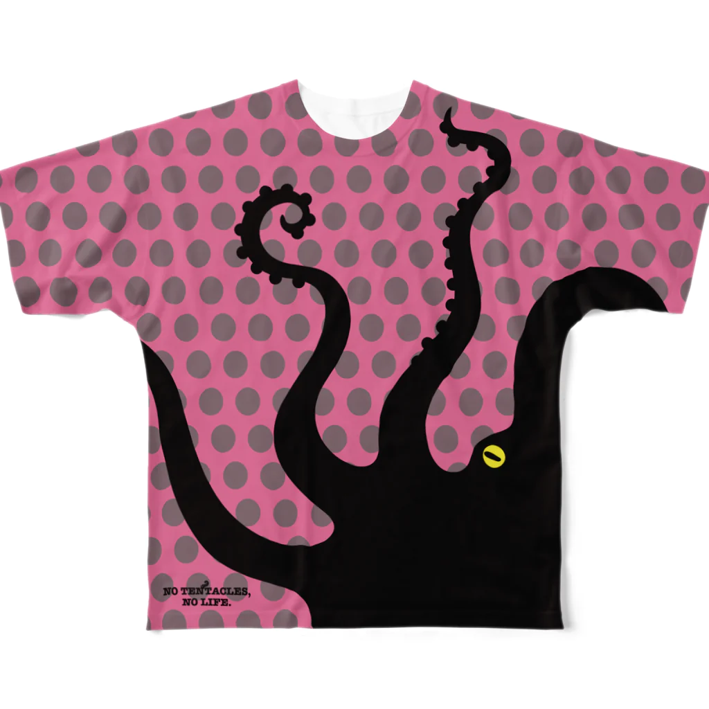 oba:obaのNo Tentacles, No Life! All-Over Print T-Shirt