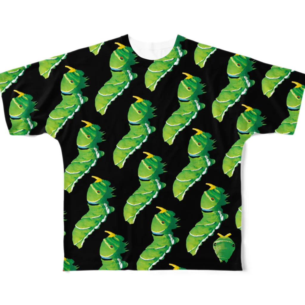 913WORKS WEB SHOP SUZURIの威嚇するナミアゲハの総柄のやつ All-Over Print T-Shirt