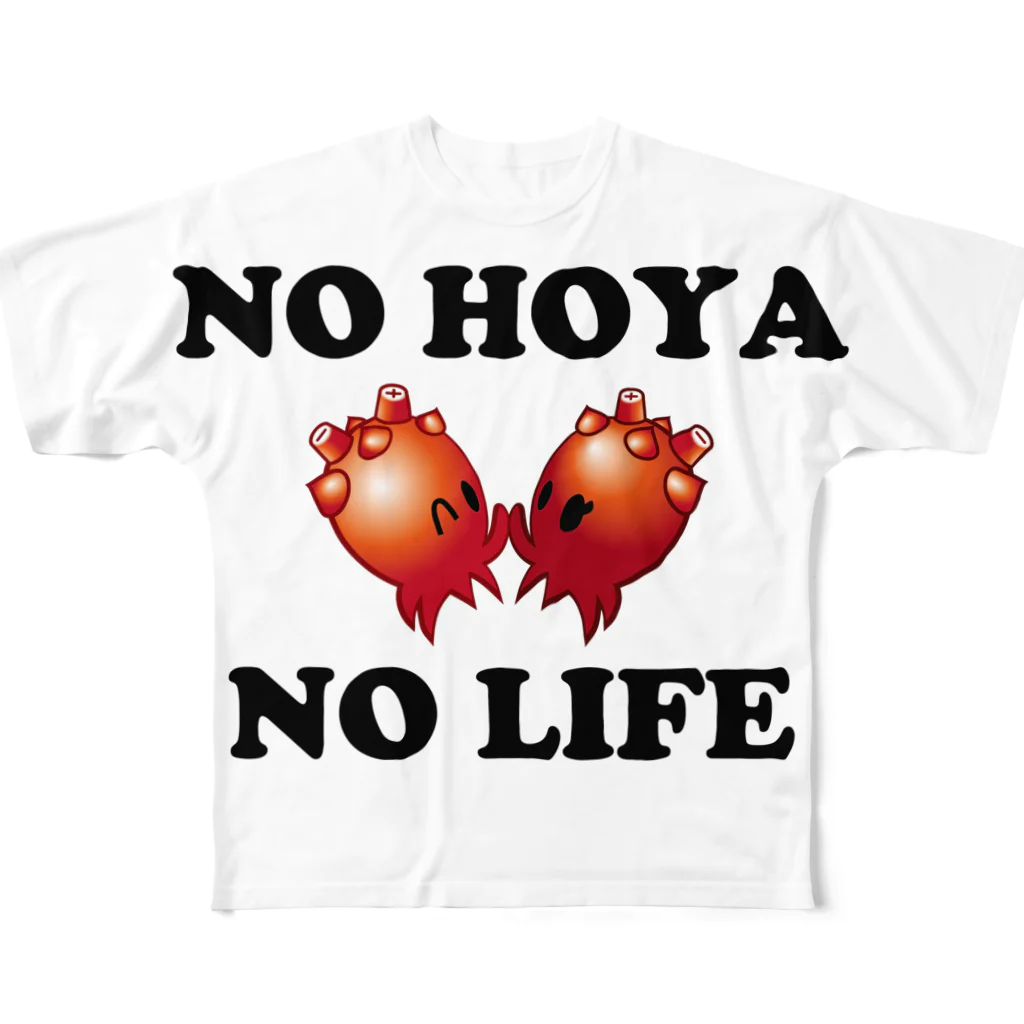 7777factoryのNO HOYA NO LIFE All-Over Print T-Shirt