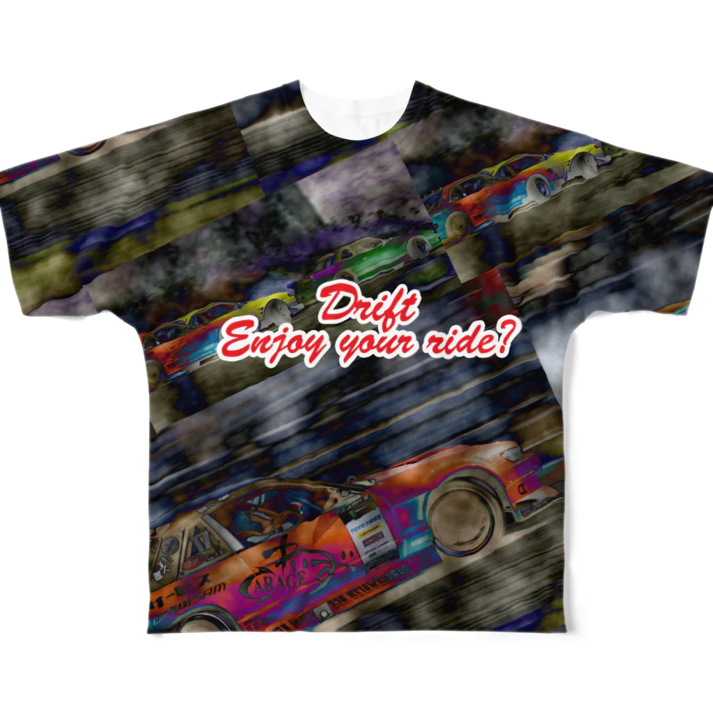 GARAGEわいずのドリフトカーグラフィック車シルビア  All-Over Print T-Shirt