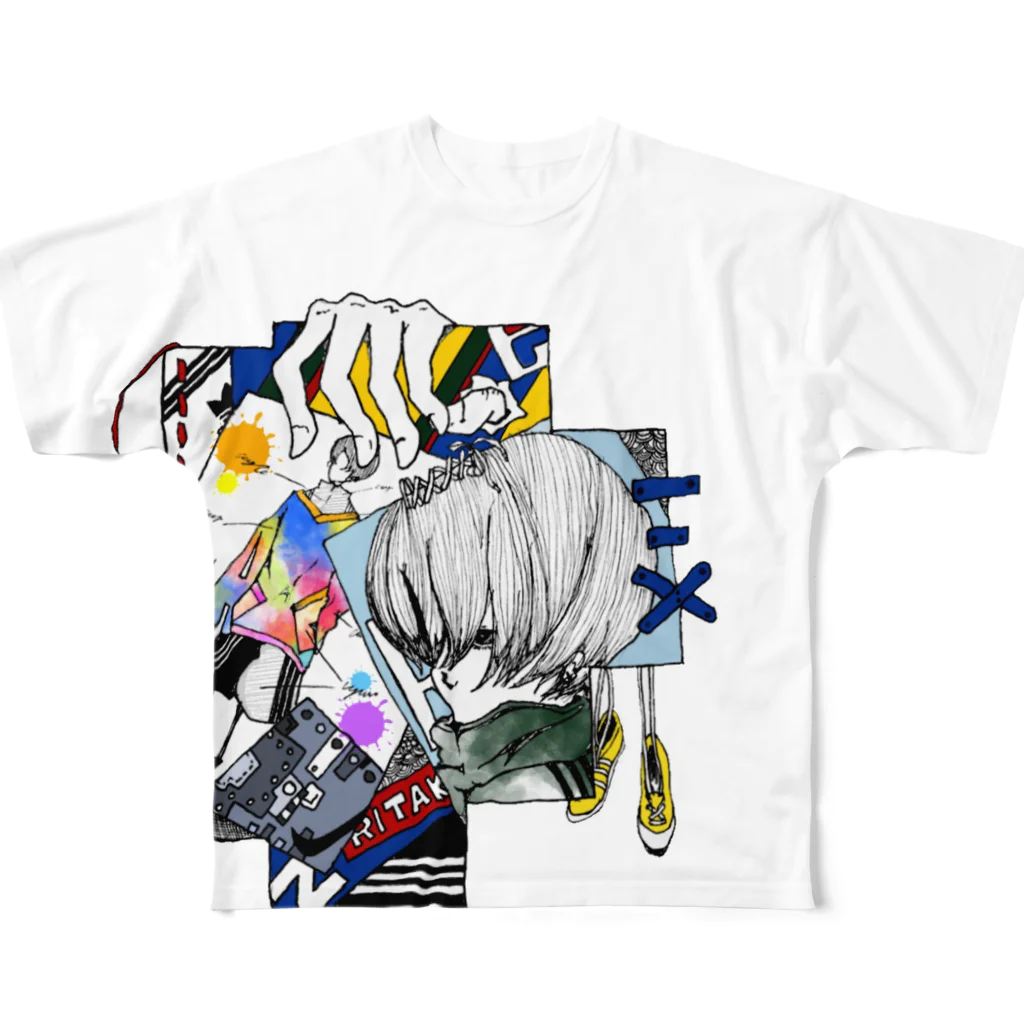 マー坊🦋の和洋折衷 All-Over Print T-Shirt