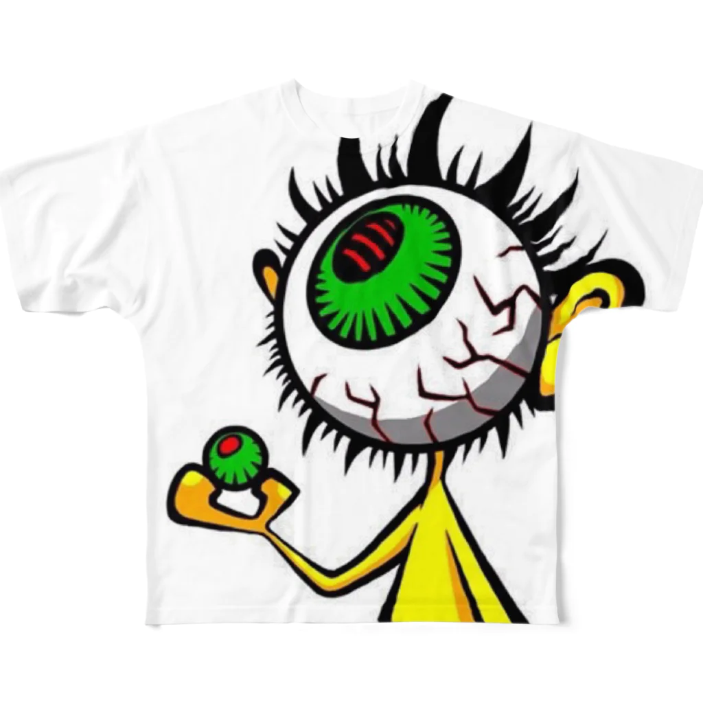 no nameの目ん玉ん All-Over Print T-Shirt