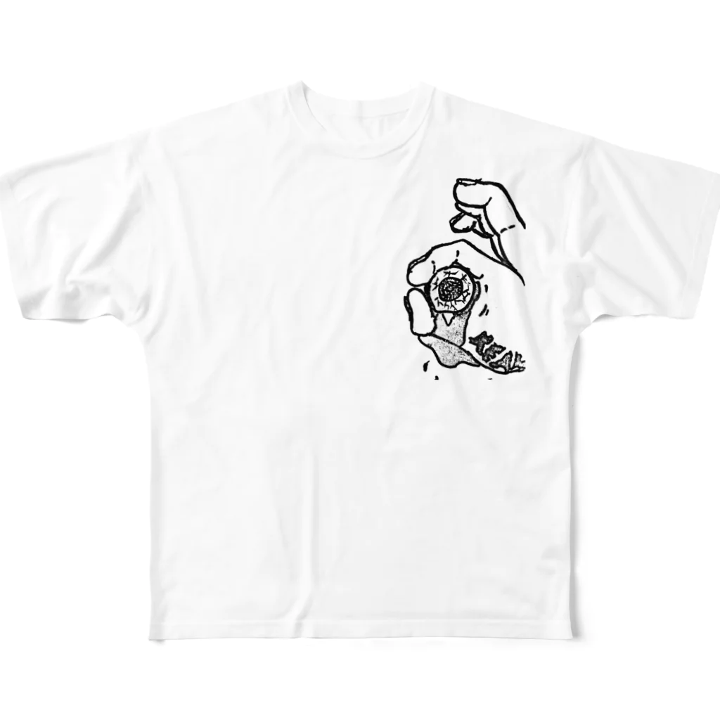 Chill.BTの全てを見透かす目 フルグラフィックTシャツ