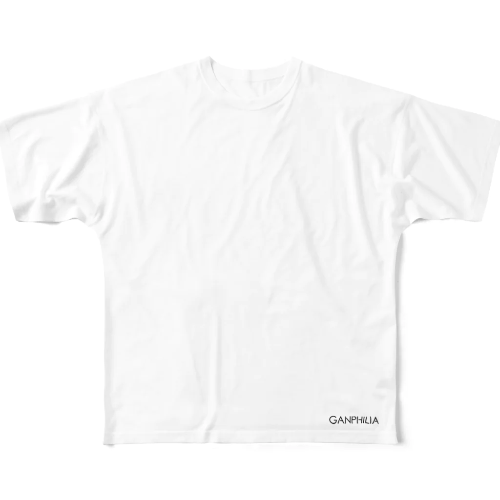 ganphiliaのganphilia new フルグラフィックTシャツ
