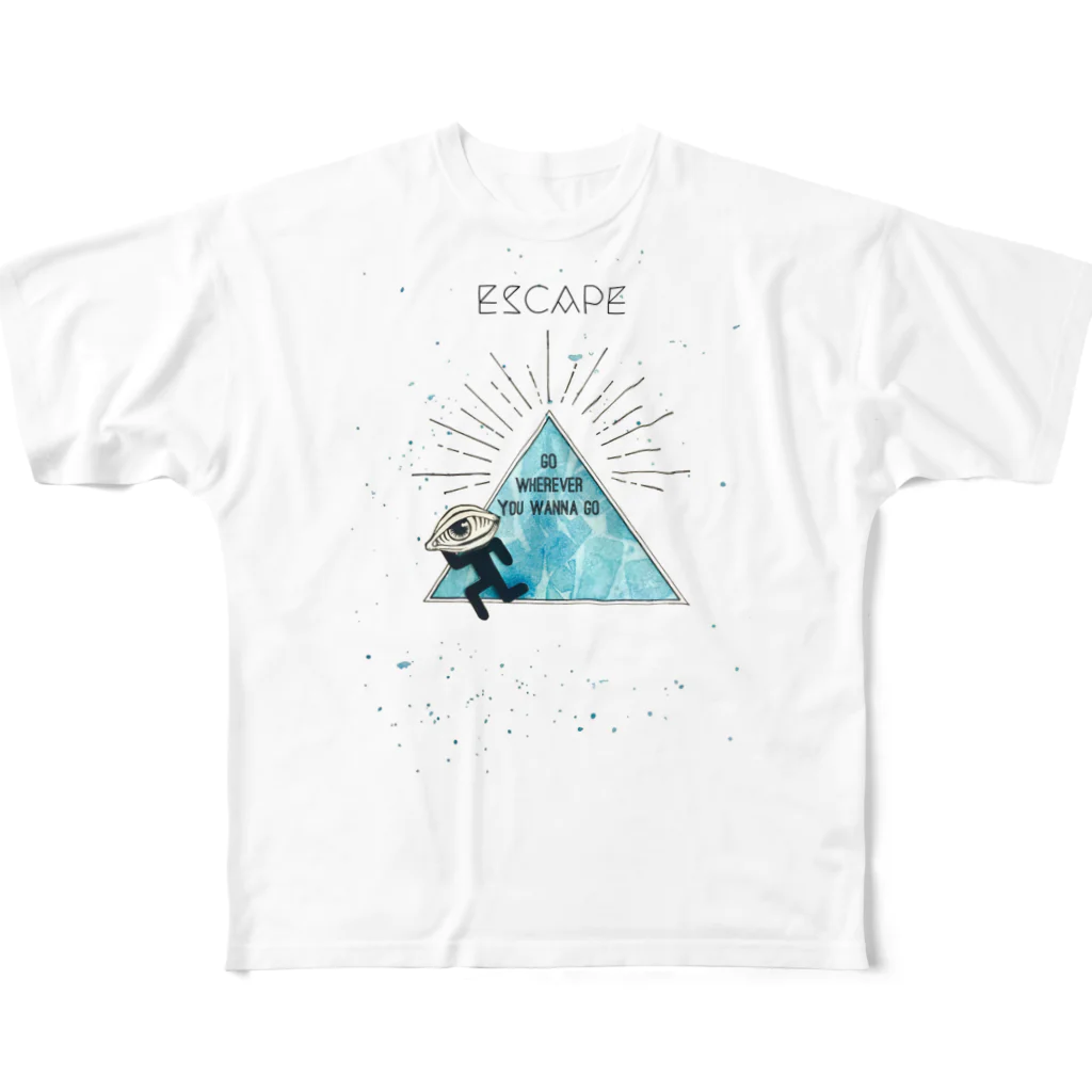 ESCAPEのESCAPE フルグラフィックTシャツ