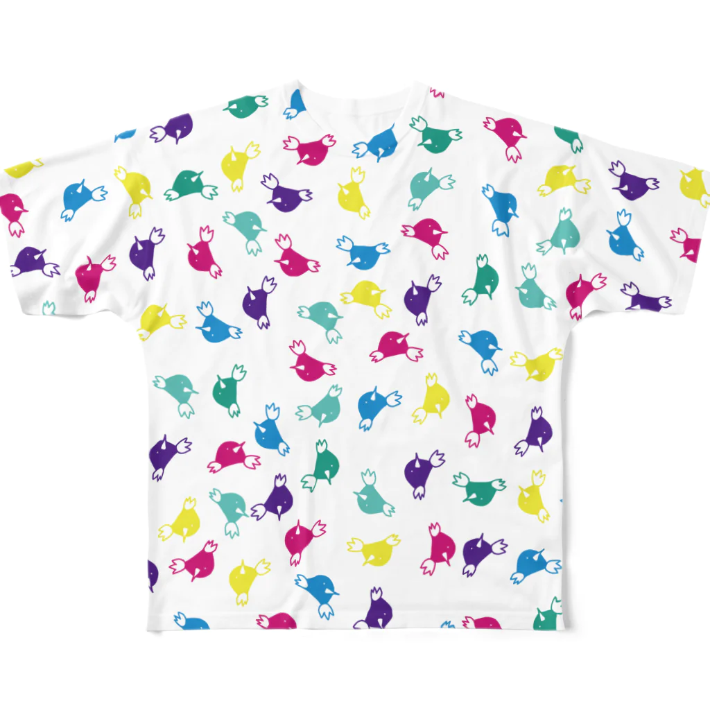 Basking In The Shadowのちらかりもぐら All-Over Print T-Shirt