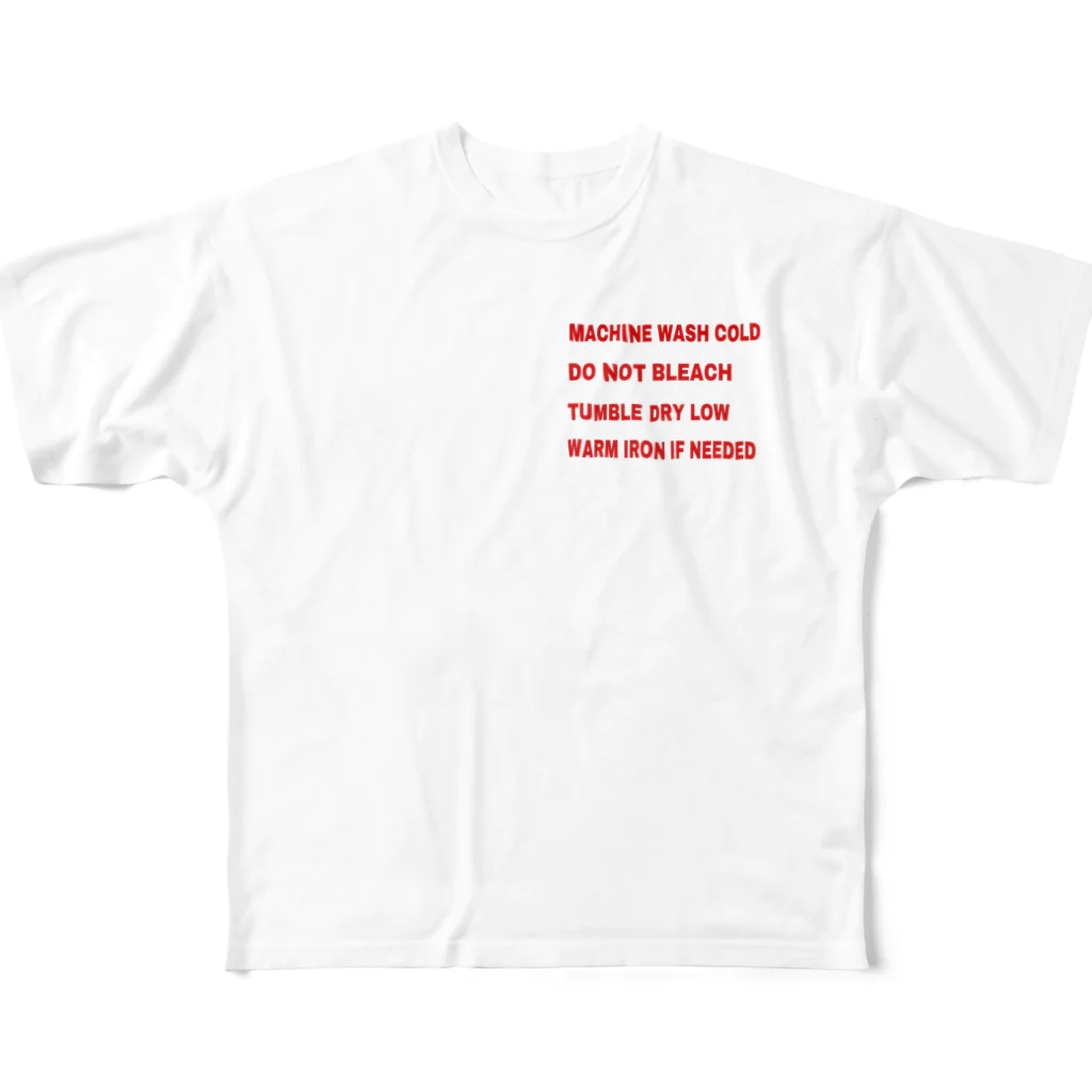 COCOISM_SHOPの洗濯表示 フルグラフィックTシャツ