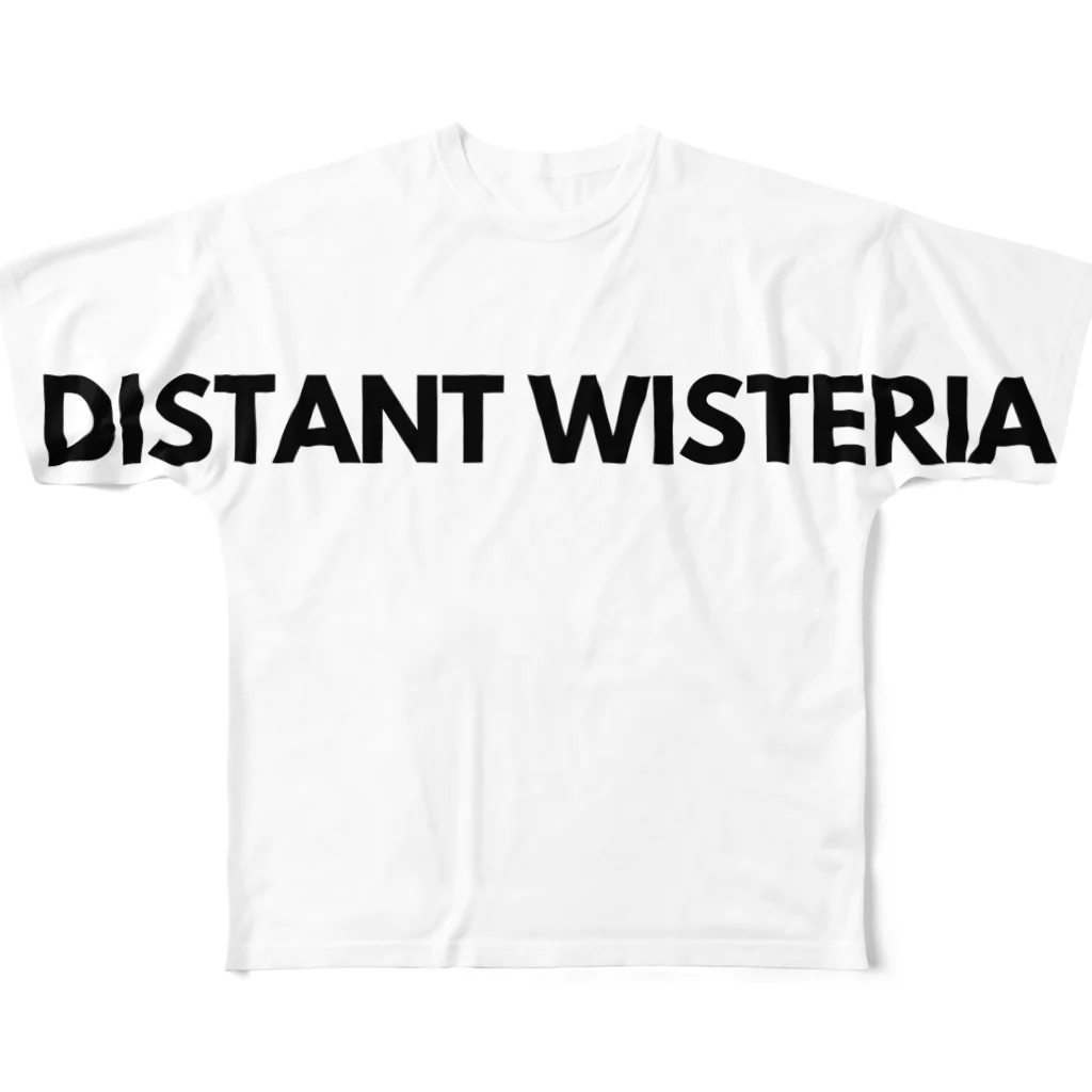 ディスタント ウィステリアのDISTANT WISTERIA LOGO　 All-Over Print T-Shirt