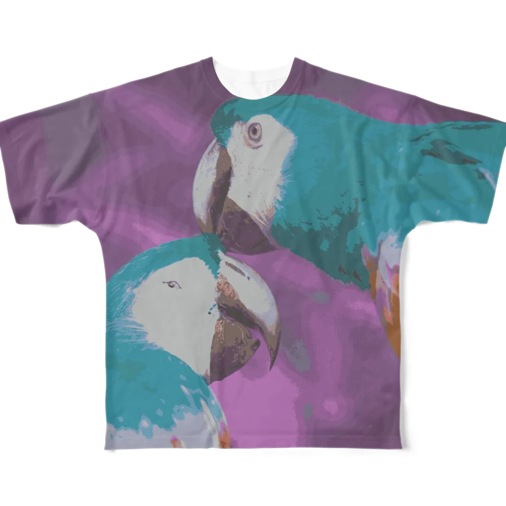 poppy22のおでこかじり鳥 All-Over Print T-Shirt