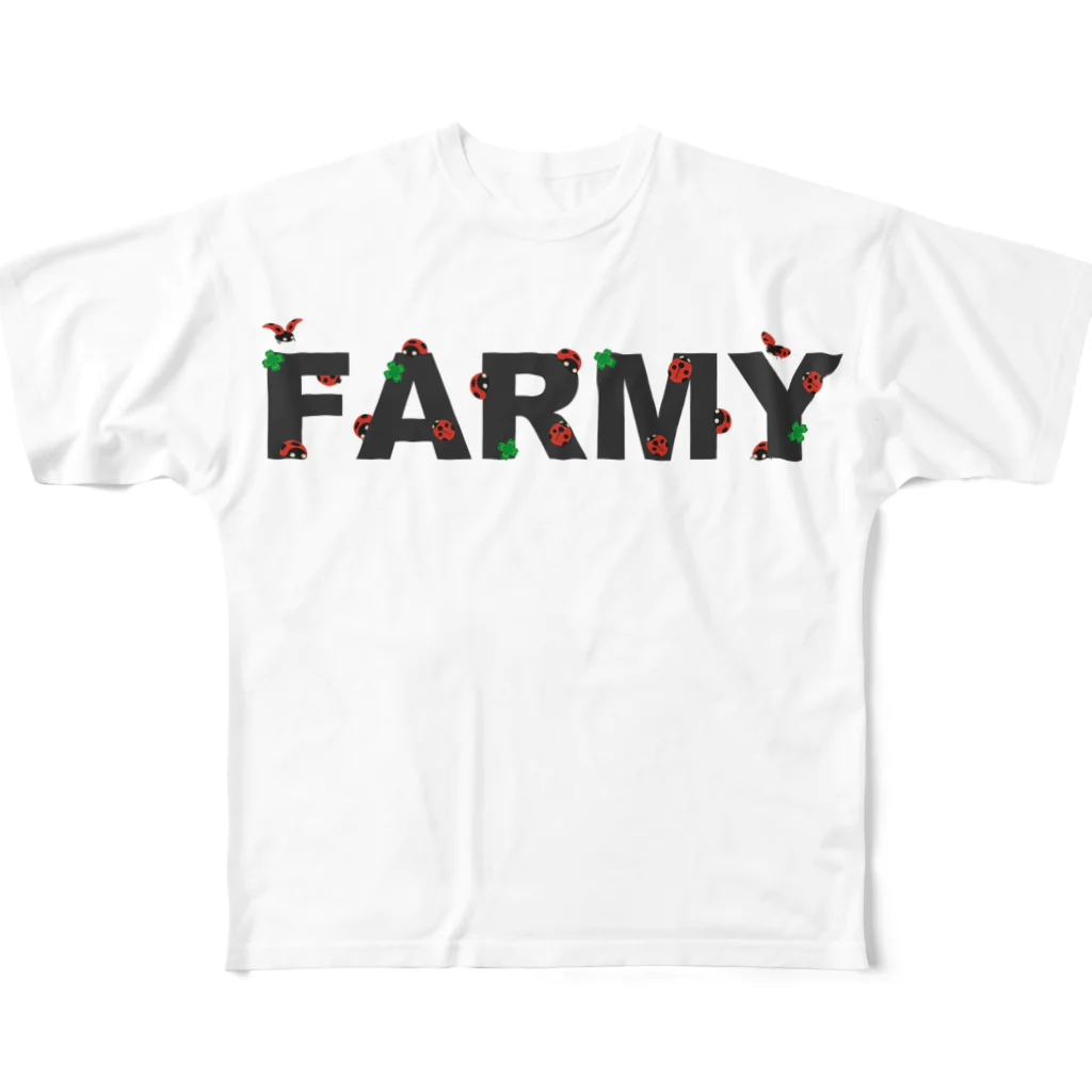 DESIGN 7483のFARMY LADYBAIRDS フルグラフィックTシャツ