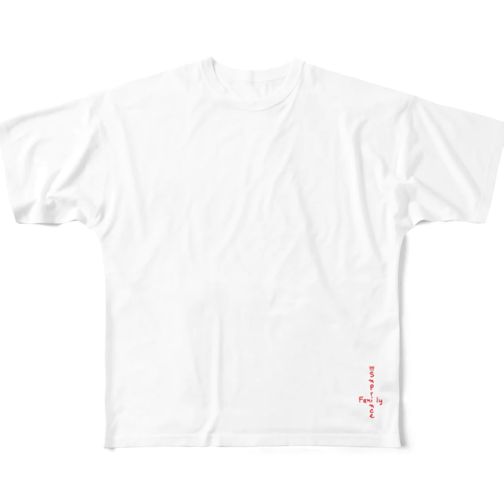 王子のアパレル Snprinceの虎釘（トラヴィス） Snprince All-Over Print T-Shirt