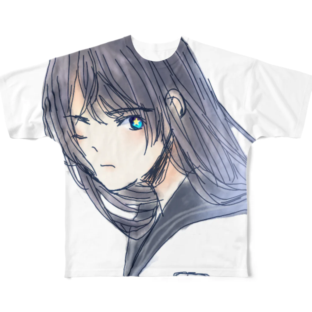 SRHTの星の瞳 フルグラフィックTシャツ