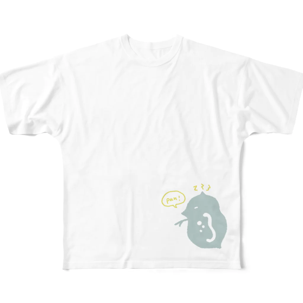 design_yanagiyaの威嚇するミジンコ フルグラフィックTシャツ