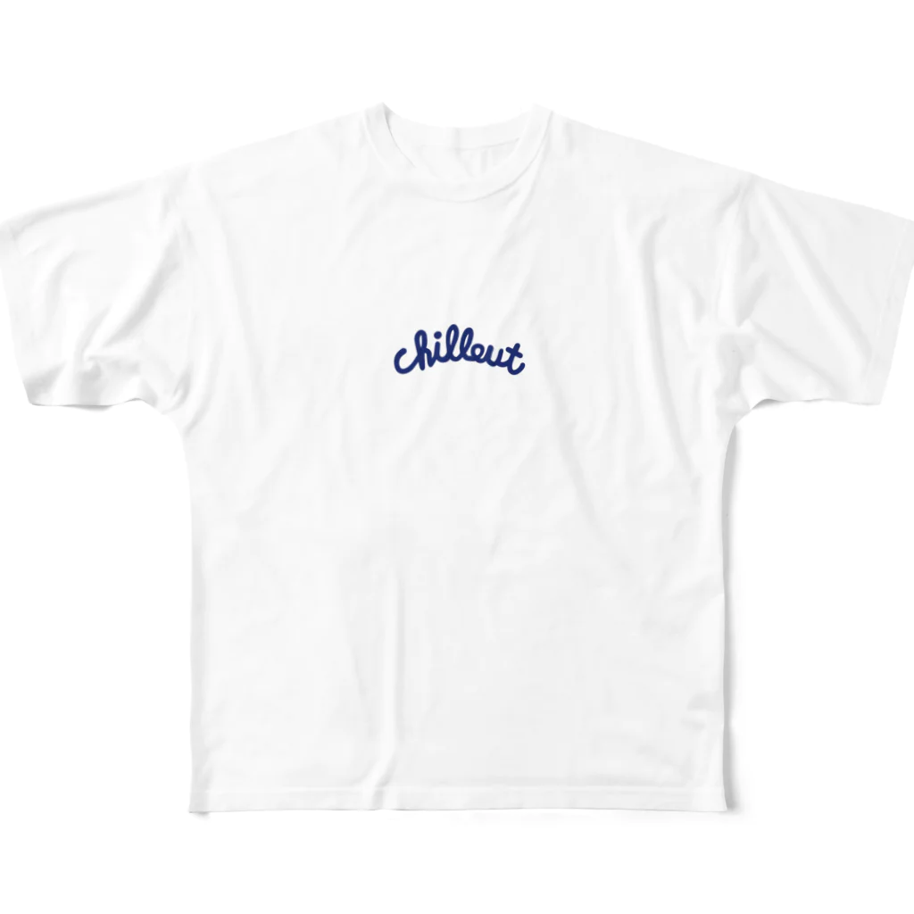 Goohy（グーヒー）のChillout_Navy フルグラフィックTシャツ