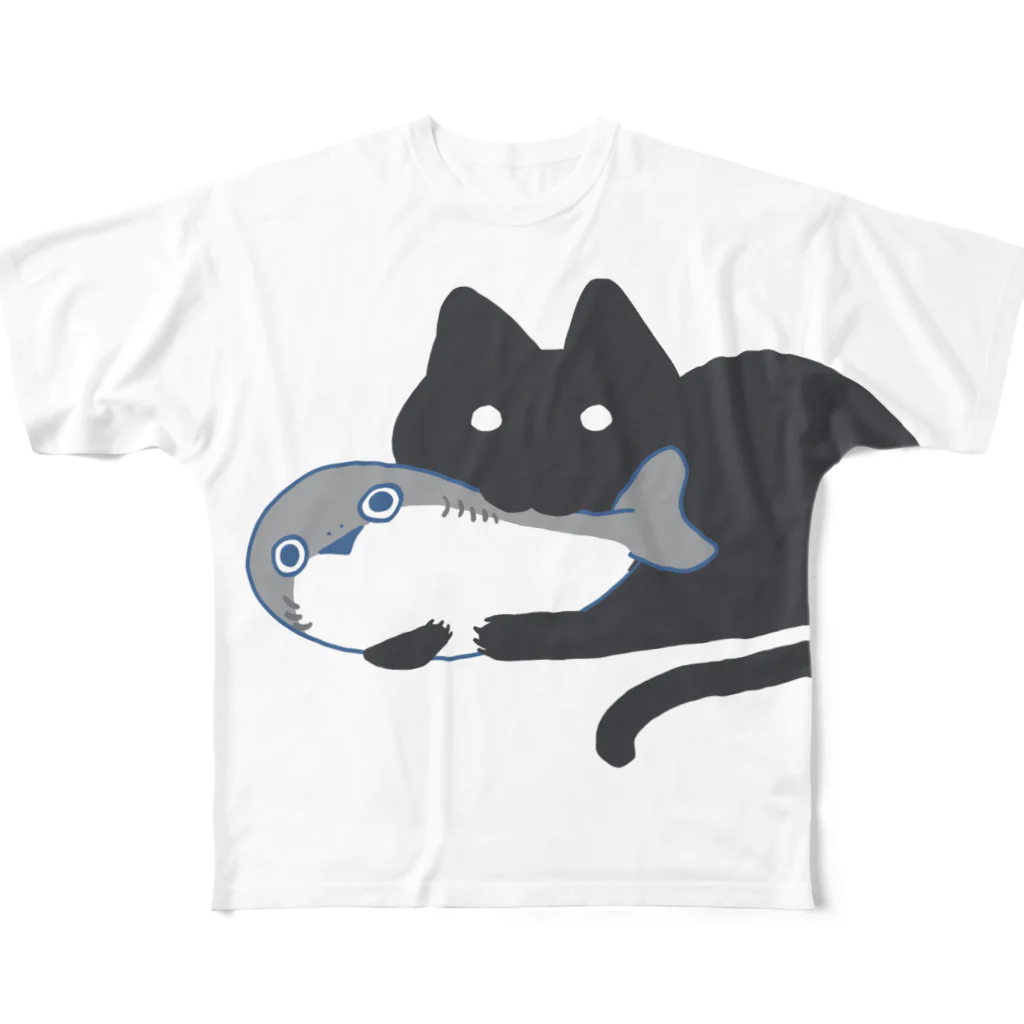 猫鳴きのサカバンバスピス フルグラフィックTシャツ