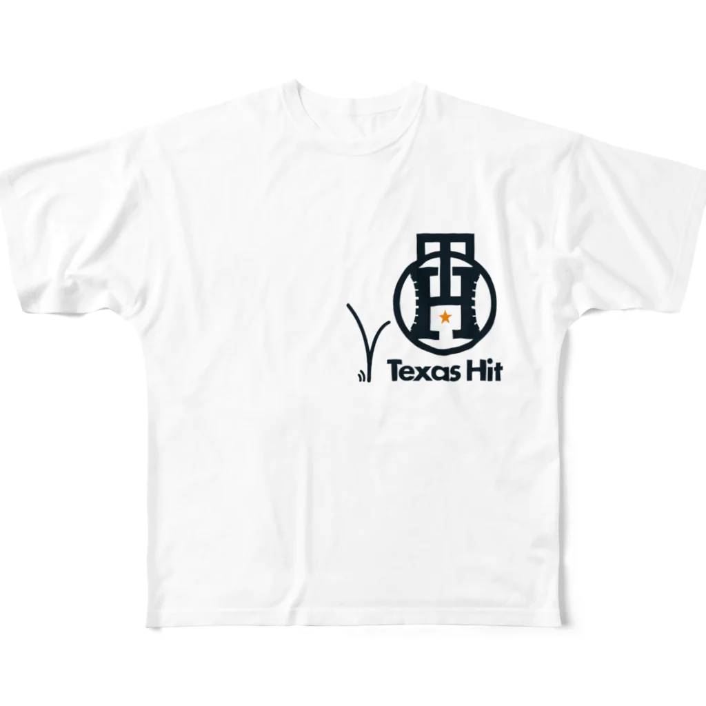 fudemojiya_kouunのテキサスヒット All-Over Print T-Shirt