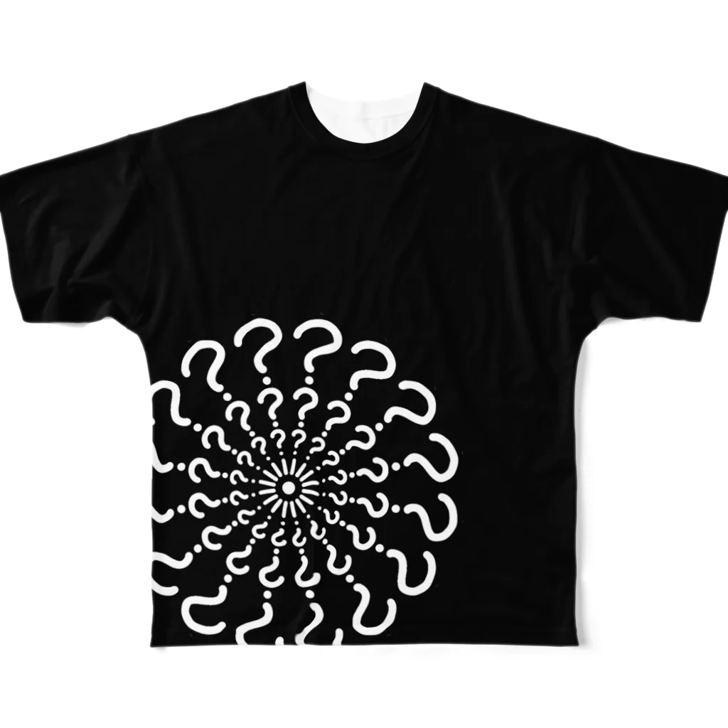 謎はないけど謎解き好きのお店のはてなの花火 All-Over Print T-Shirt