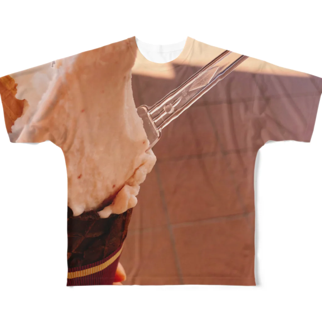 ストリートファッションのアイスクリーム All-Over Print T-Shirt