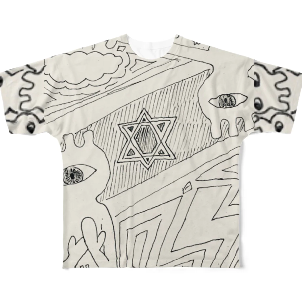 Kyon.の"ハローエチオピア" フルグラフィックTシャツ