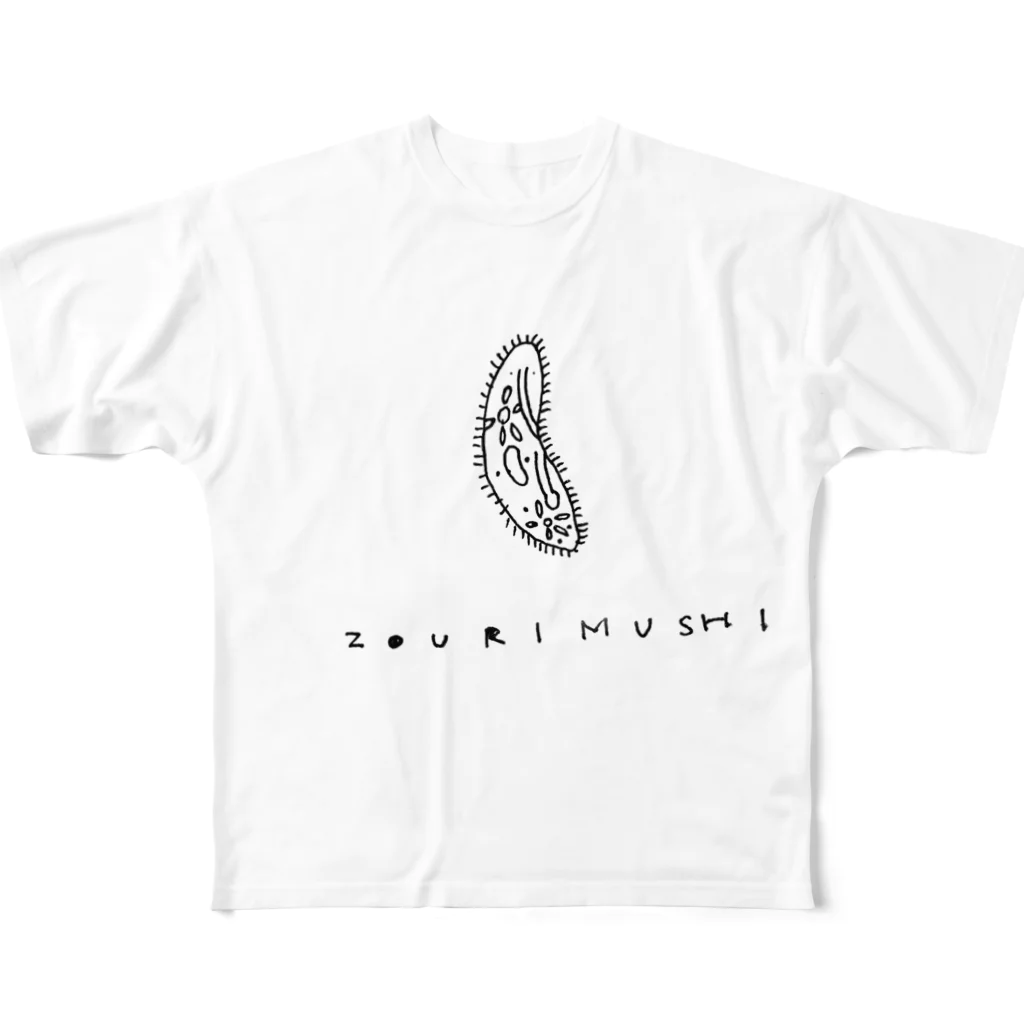 鶫のゾウリムシ All-Over Print T-Shirt