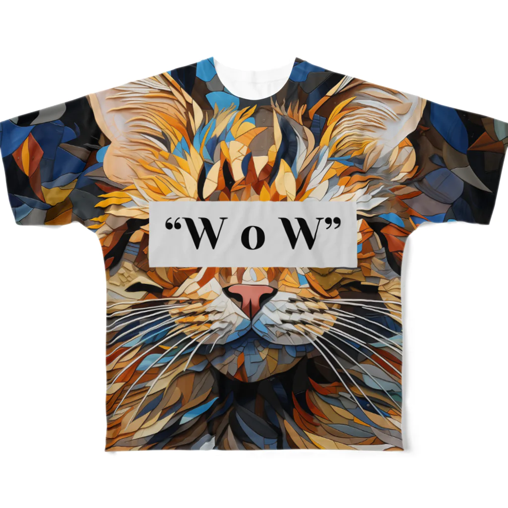 "WoW"の"WoW" フルグラフィックTシャツ