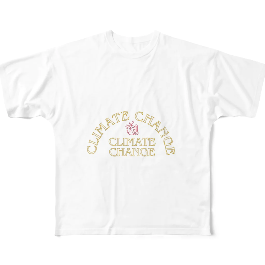 garireoのCLIMATE CHANGE（気候変動） All-Over Print T-Shirt