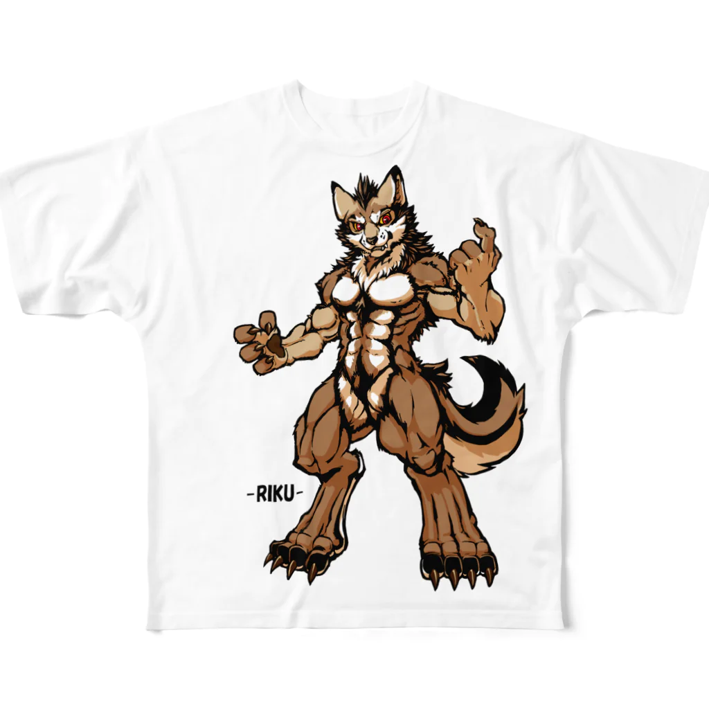 TIGER WINGS webの陸くんver.2 フルグラフィックTシャツ