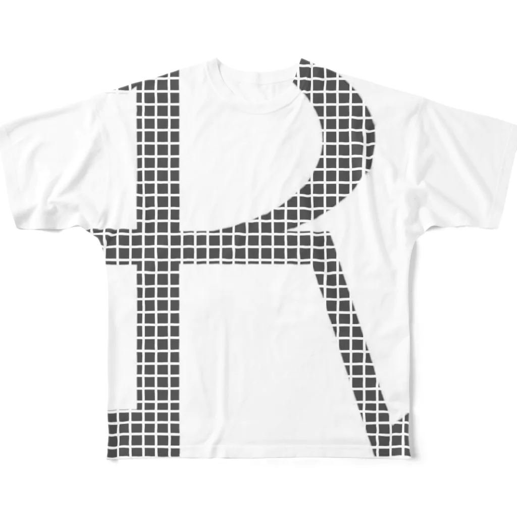 ガガールのsimple gaga-R フルグラフィックTシャツ