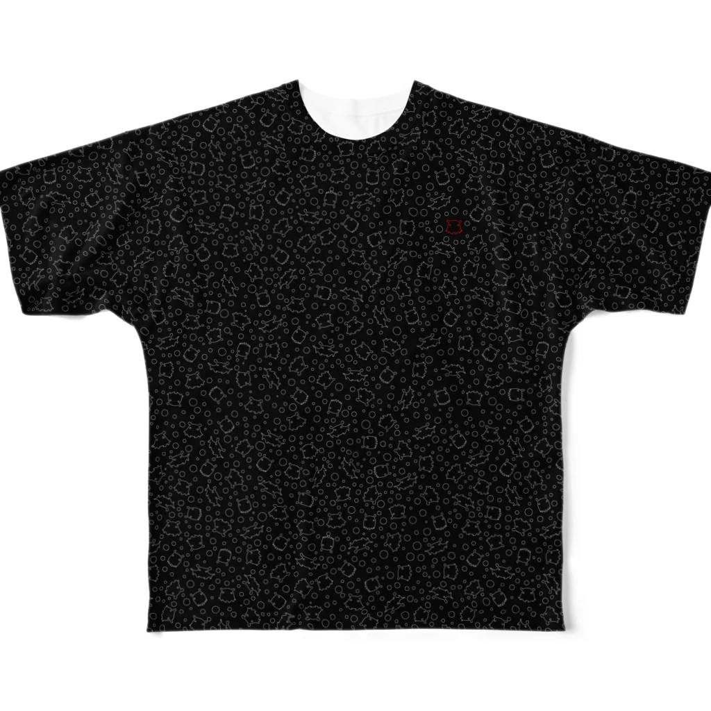 oba:obaのメンダコ線画 All-Over Print T-Shirt