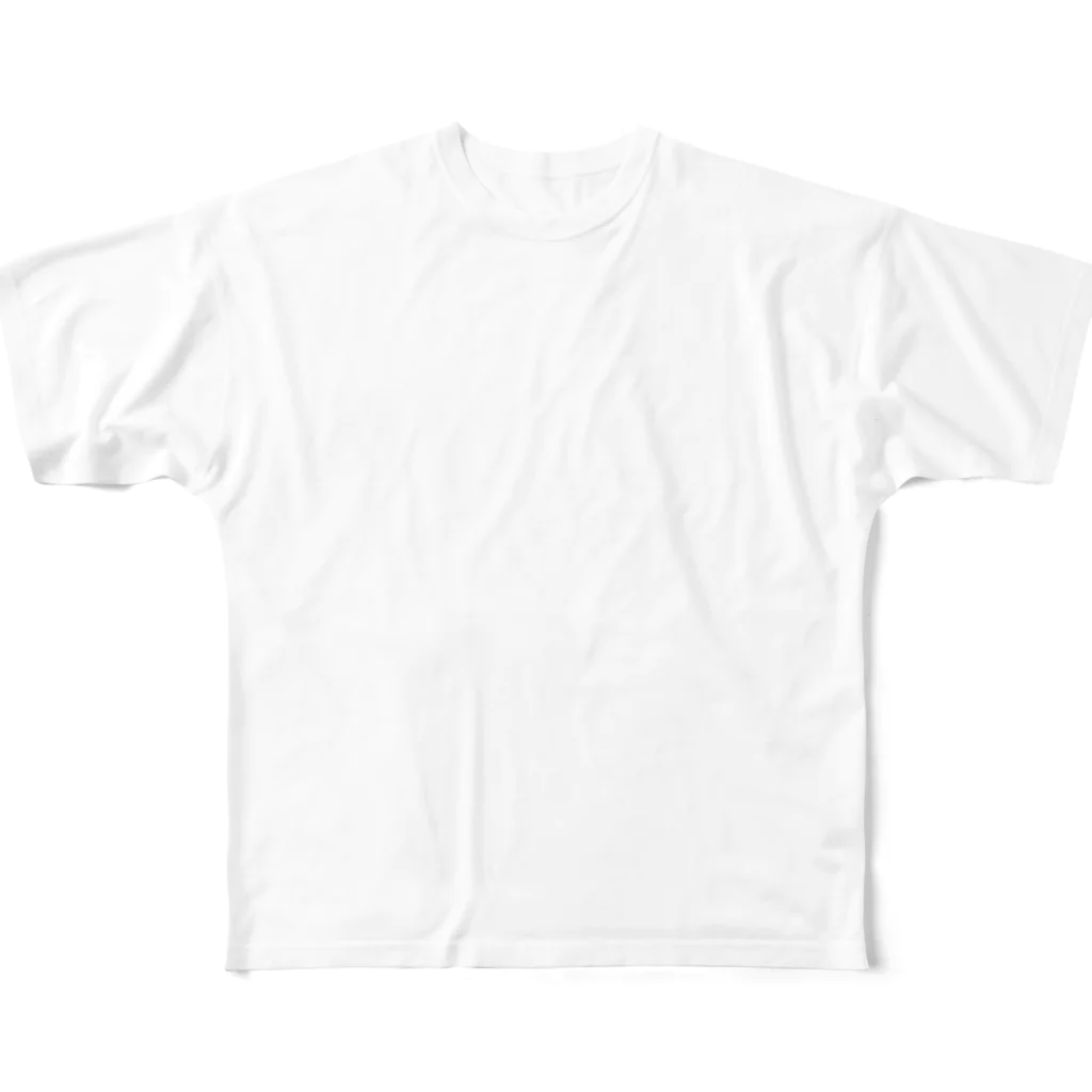 viofranme.のスラッシュ slash ストライプ stripe All-Over Print T-Shirt