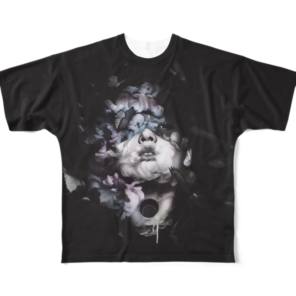 オクソラ ケイタの"HOLLOW" #01 All-Over Print T-Shirt