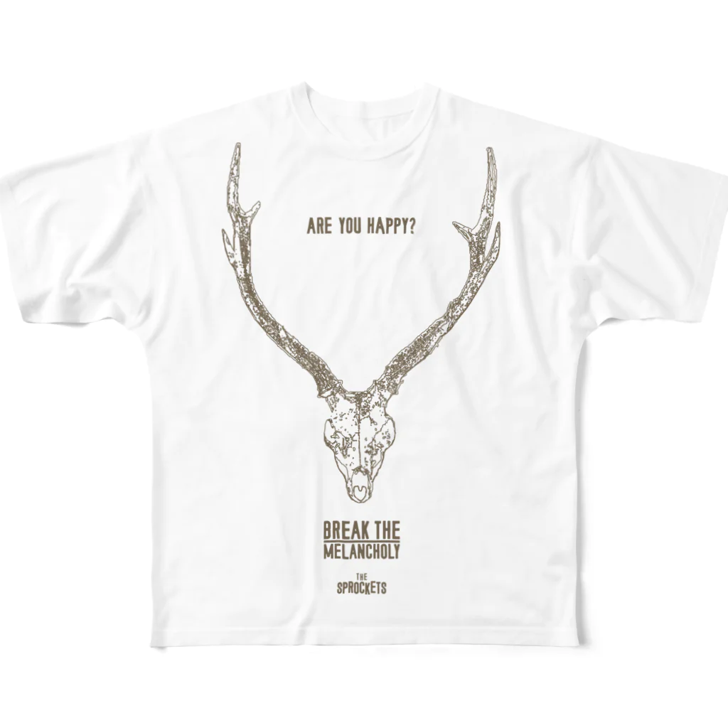 The SprocketsのThe Sprockets　”Happy DEER” フルグラフィックTシャツ