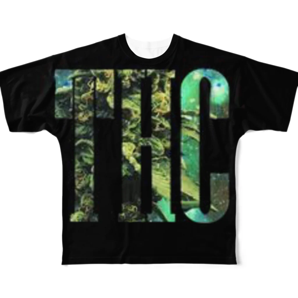 ｋｉｒｉのTHC(black) フルグラフィックTシャツ