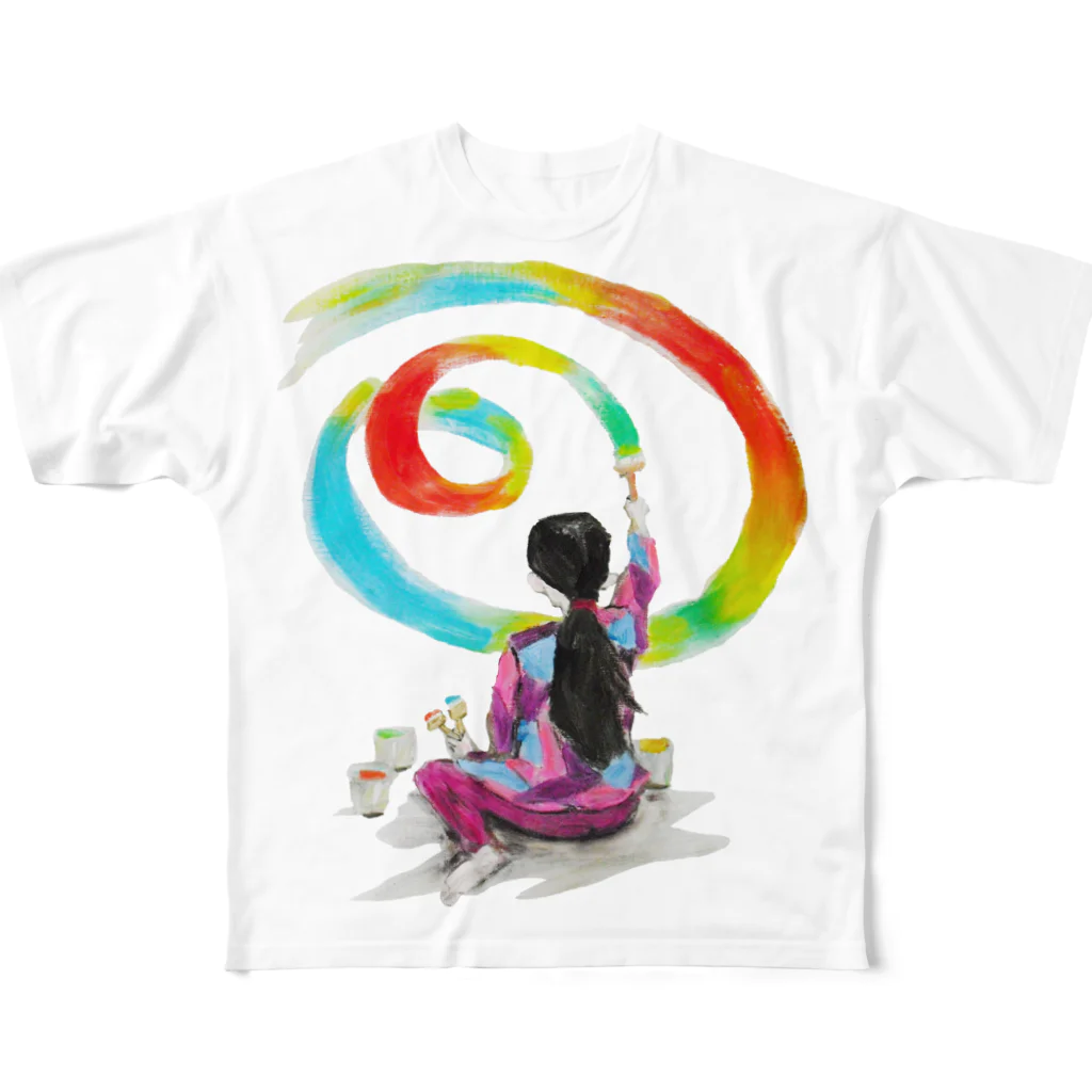 心の森ミュージアム　遊童館の未来を描く All-Over Print T-Shirt