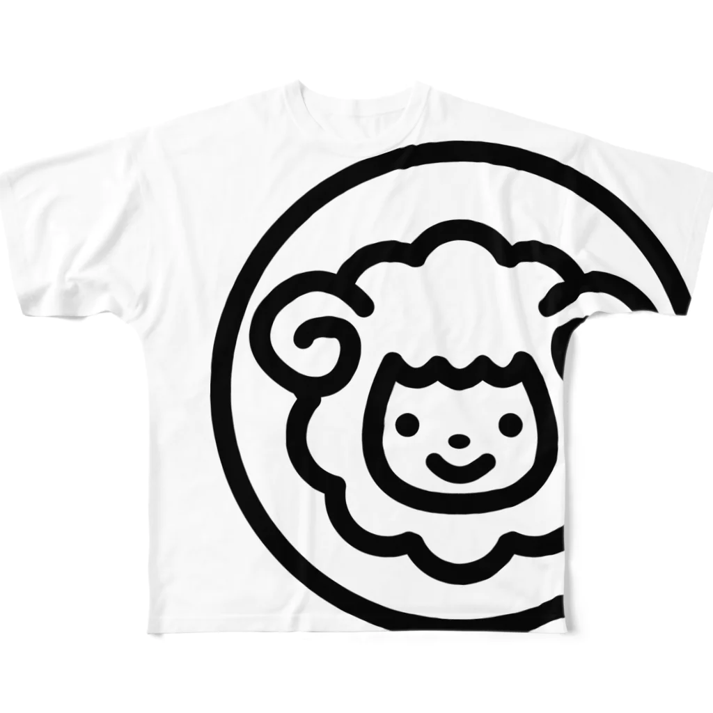 smilesheep公式グッズショップのsmilesheepグッズ All-Over Print T-Shirt