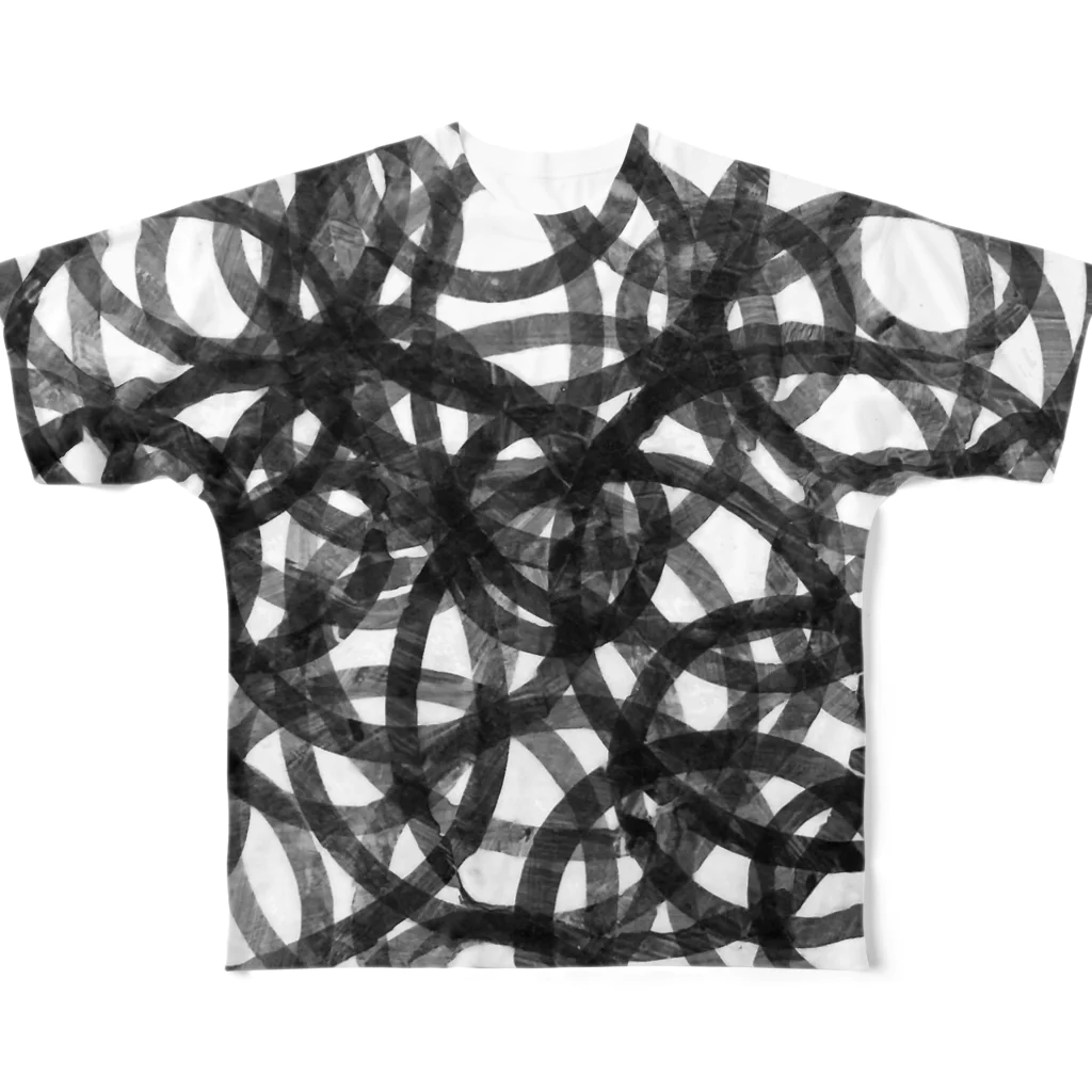 omuramの雑交・両面フルグラフィック表・裏別パターン All-Over Print T-Shirt