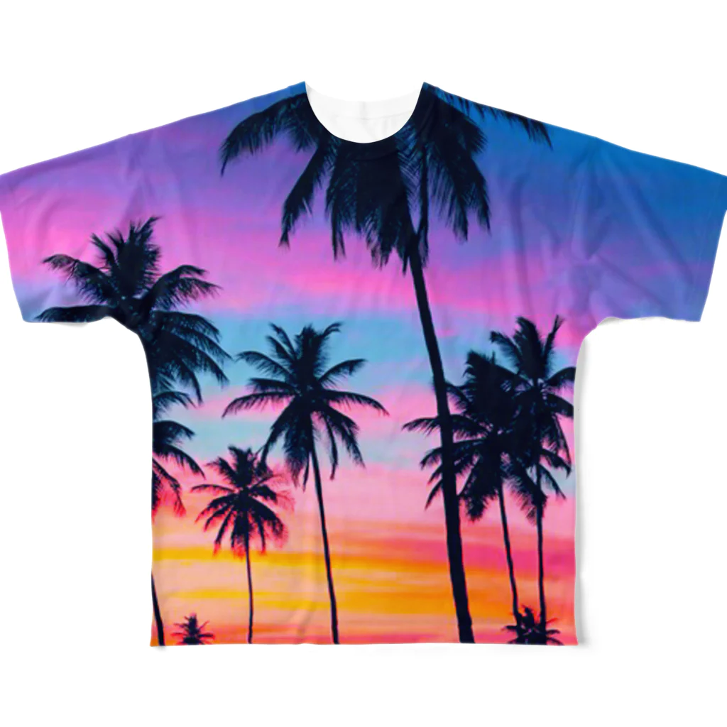 さいりゅうのtwilight beach フルグラフィックTシャツ