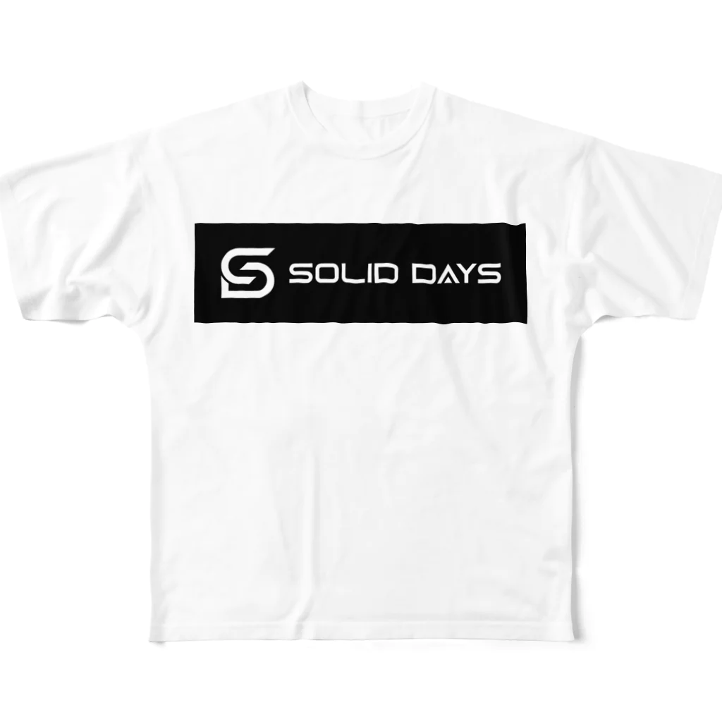 SOLID DAYS グッズショップのSOLID DAYS 2019 ボックスロゴ フルグラフィックTシャツ