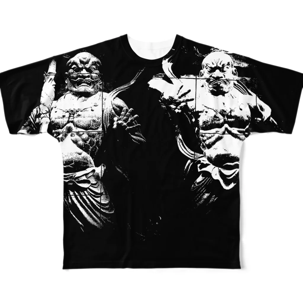 moCoの金剛力士像 All-Over Print T-Shirt