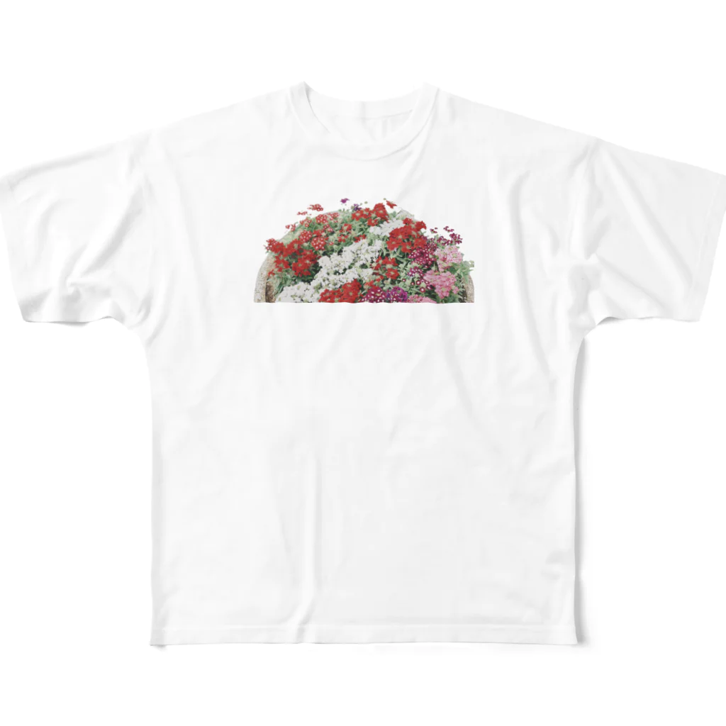 ji78の素晴らしい花壇 フルグラフィックTシャツ